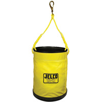 Seau escamotable avec rev&ecirc;tement en vinyle, 11" lo x 11" la x 16" h, Nylon, Noir/Jaune NRZ Safety Inc.