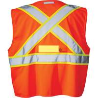 SV350 X-Back Safety Vest with Light, High Visibility Orange, Small, Polyester NRZ Safety Inc.