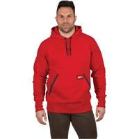 Heavy-Duty Pullover Hoodie, Men's, Small, Red NRZ Safety Inc.