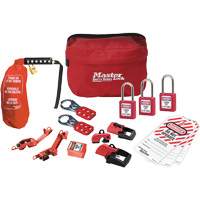 Trousse de cadenassage avec cadenas en thermoplastique de qualit&eacute; sup&eacute;rieure Zenex, Ensemble &eacute;lectrique, 16 composants compris NRZ Safety Inc.