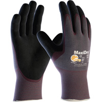 ATG MaxiDry&reg; Ultra Lightweight Seamless Gloves, Large, Nitrile Coating, 15 Gauge, Nylon/Elastane Shell NRZ Safety Inc.