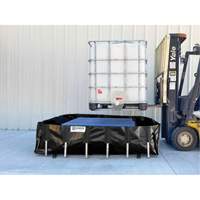 Ultra-IBC Berm&reg; Spill Berm, 400 US gal. Capacity, 6' W x 6' L x 18" H, L-Bracket NRZ Safety Inc.
