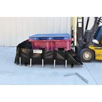 Ultra-IBC Berm&reg; Spill Berm, 400 US gal. Capacity, 6' W x 6' L x 18" H, L-Bracket NRZ Safety Inc.
