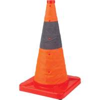 Collapsible Traffic Cone, 18" H, Orange NRZ Safety Inc.
