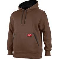 Midweight Pullover Hoodie, Men's, Small, Brown NRZ Safety Inc.
