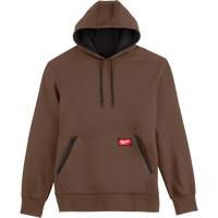 Midweight Pullover Hoodie, Men's, Small, Brown NRZ Safety Inc.
