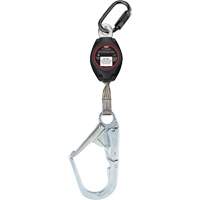 Cordage de s&eacute;curit&eacute; autor&eacute;tractable avec grand mousqueton Dynamic, 7', Polyester, Pivotant NRZ Safety Inc.