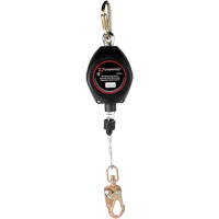 Cordage de s&eacute;curit&eacute; autor&eacute;tractable Dynamic, 20', Acier galvanis&eacute;, Pivotant NRZ Safety Inc.