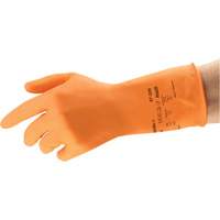 AlphaTec&reg; 87-320 Chemical-Resistant Gloves, Size 9.5, 11.8" L, Rubber Latex, Cotton/Flock-Lined Inner Lining, 17-mil NRZ Safety Inc.