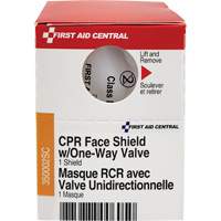 SmartCompliance&reg; Refill CPR Faceshield with One-Way Valve, Single Use Faceshield, Class 2 NRZ Safety Inc.