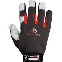 Clutch Gear&reg; Thinsulate Mechanic's Gloves, Grain Goatskin/Split Leather Palm, Size Small/7 NRZ Safety Inc.