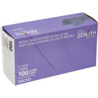 Medical Grade Disposable Gloves, X-Large, Nitrile, 6-mil, Powder-Free, Black, Class 2 NRZ Safety Inc.