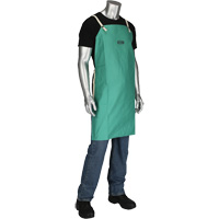 Tablier en satinette 100 % coton trait&eacute; FR Ironcat Dynamic, Salopette, Vert NRZ Safety Inc.
