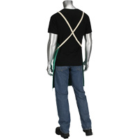 Tablier en satinette 100 % coton trait&eacute; FR Ironcat Dynamic, Salopette, Vert NRZ Safety Inc.