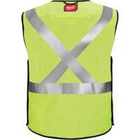 Gilet de s&eacute;curit&eacute; &agrave; maille d&eacute;tachable, Noir/Jaune lime haute visibilit&eacute;, Moyen/Petit NRZ Safety Inc.