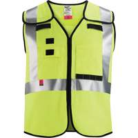 Gilet de s&eacute;curit&eacute; &agrave; maille d&eacute;tachable, Noir/Jaune lime haute visibilit&eacute;, Moyen/Petit NRZ Safety Inc.