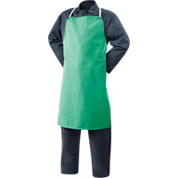 Tablier en coton ignifuge Weldlite, Salopette, 36" lo, Vert NRZ Safety Inc.