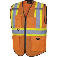 6960 Front Mesh Safety Vest, High Visibility Orange, Medium, Polyester NRZ Safety Inc.