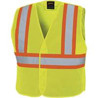 598P Veste de s&eacute;curit&eacute; &agrave; maille d&eacute;tachable, Jaune lime haute visibilit&eacute;, Moyen/Petit, Polyester NRZ Safety Inc.