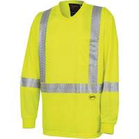 6905A Chandail de s&eacute;curit&eacute; &agrave; manches longues ultra respirant et ultra frais, T-petit, Jaune lime haute visibilit&eacute; NRZ Safety Inc.