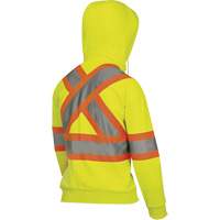 6925W Chandail &agrave; capuche avec fermeture &eacute;clair pour femme, T-petit, Jaune haute visibilit&eacute; NRZ Safety Inc.