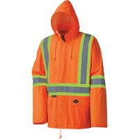 5598 Combinaison de pluie imperm&eacute;able et l&eacute;g&egrave;re, Polyester/PVC, Petit, Orange haute visibilit&eacute; NRZ Safety Inc.