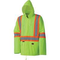 5599 Combinaison de pluie imperm&eacute;able et l&eacute;g&egrave;re, Polyester/PVC, T-petit, Jaune lime haute visibilit&eacute; NRZ Safety Inc.