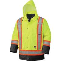 5021BB Manteau imperm&eacute;able 7 en 1, Jaune lime haute visibilit&eacute;, T-petit NRZ Safety Inc.