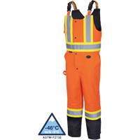 5040BB Salopettes matelass&eacute;es imperm&eacute;ables, Polyester, T-petit, Noir/Orange haute visibilit&eacute; NRZ Safety Inc.
