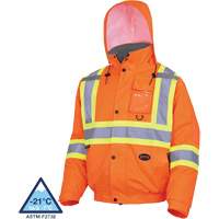 5032 Veste aviateur de s&eacute;curit&eacute; imperm&eacute;able et matelass&eacute;e pour l'hiver, Polyester, Orange haute visibilit&eacute;, Petit NRZ Safety Inc.