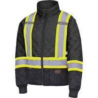 5017 Manteau matelass&eacute; pour cong&eacute;lateur, Polyester, Noir, T-petit NRZ Safety Inc.