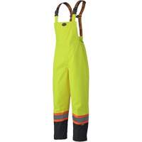 5405 Salopettes imperm&eacute;ables 300D Trilobal antid&eacute;chirure, Polyester, T-petit, Jaune lime haute visibilit&eacute; NRZ Safety Inc.
