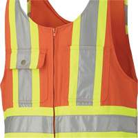 6617Z Combinaisons de s&eacute;curit&eacute; avec fermetures &agrave; glissi&egrave;re aux jambes, Poly-coton, 36, Orange haute visibilit&eacute; NRZ Safety Inc.