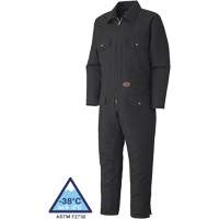 520A Quilted Duck Coveralls, Men's, Black, Size Small NRZ Safety Inc.