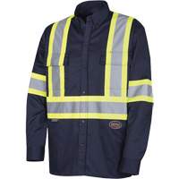 4414 Chemise de travail, Poly-coton, Petit, Bleu marin NRZ Safety Inc.
