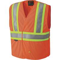 6914A Veste de s&eacute;curit&eacute; ignifug&eacute;e, Orange haute visibilit&eacute;, Moyen/Petit, Polyester NRZ Safety Inc.