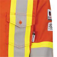 7743 Chemise de s&eacute;curit&eacute; ignifug&eacute;e FR-Tech, Petit, Orange haute visibilit&eacute; NRZ Safety Inc.