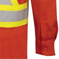 7743 Chemise de s&eacute;curit&eacute; ignifug&eacute;e FR-Tech, Petit, Orange haute visibilit&eacute; NRZ Safety Inc.