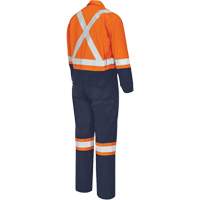 7702BB Combinaison de s&eacute;curit&eacute; FR-Tech 2 tons, Taille 36, Bleu marin/Orange, 10 cal/cm² NRZ Safety Inc.