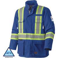 5523 Manteau de s&eacute;curit&eacute; ignifuge, Petit, Bleu royal, 58 cal/cm² NRZ Safety Inc.