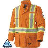 5533 Manteau de s&eacute;curit&eacute; ignifuge, Petit, Orange haute visibilit&eacute;, 58 cal/cm² NRZ Safety Inc.