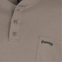 331 Chandail Henley en tricot interlock ignifuge, Petit, Beige NRZ Safety Inc.