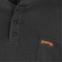 332 Chandail Henley en tricot interlock ignifuge, Petit, Noir NRZ Safety Inc.