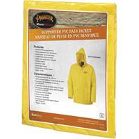 577J Rain Jacket, Polyester/PVC, Small, Yellow NRZ Safety Inc.