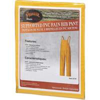 577P Storm Master&reg; Bib Pants, Small, Polyester/PVC, Yellow NRZ Safety Inc.