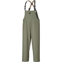 D7020 Dry King&reg; Stretch Bib Pants, X-Small, Polyurethane, Green NRZ Safety Inc.