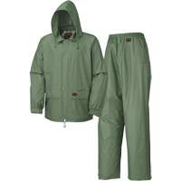 583 Rain Suit, Polyester/PVC, Small, Green NRZ Safety Inc.