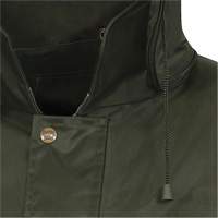 D8120J Nailhead Ripstop Tree Planter Hooded Jacket, Polyester/PVC, X-Small, Green NRZ Safety Inc.