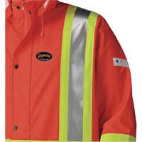 5896 Manteau long imperm&eacute;able et ignifuge, Petit, Orange haute visibilit&eacute; NRZ Safety Inc.