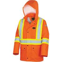 5892PKT Veste de s&eacute;curit&eacute; imperm&eacute;able &agrave; haute visibilit&eacute; ignifuge, T-petit, Orange haute visibilit&eacute; NRZ Safety Inc.